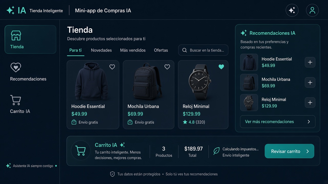 Apps y e-commerce con IA