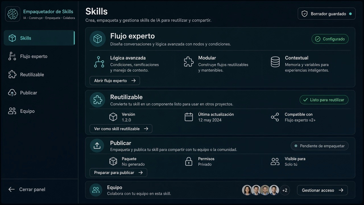 Desarrollo de skills IA