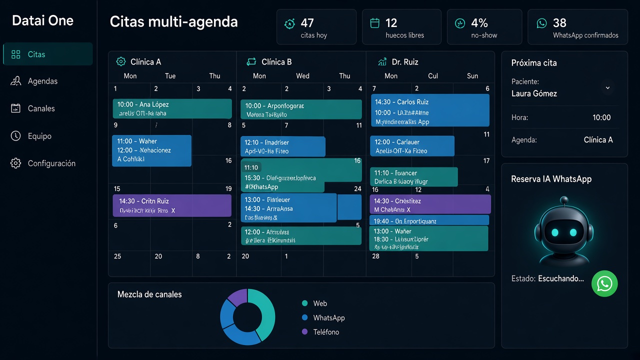 Dashboard de citas multi-agenda