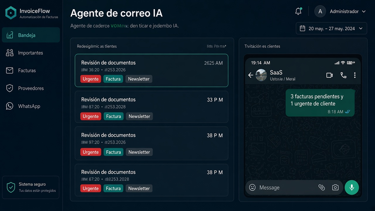 Agente IA que clasifica correos y avisa por WhatsApp