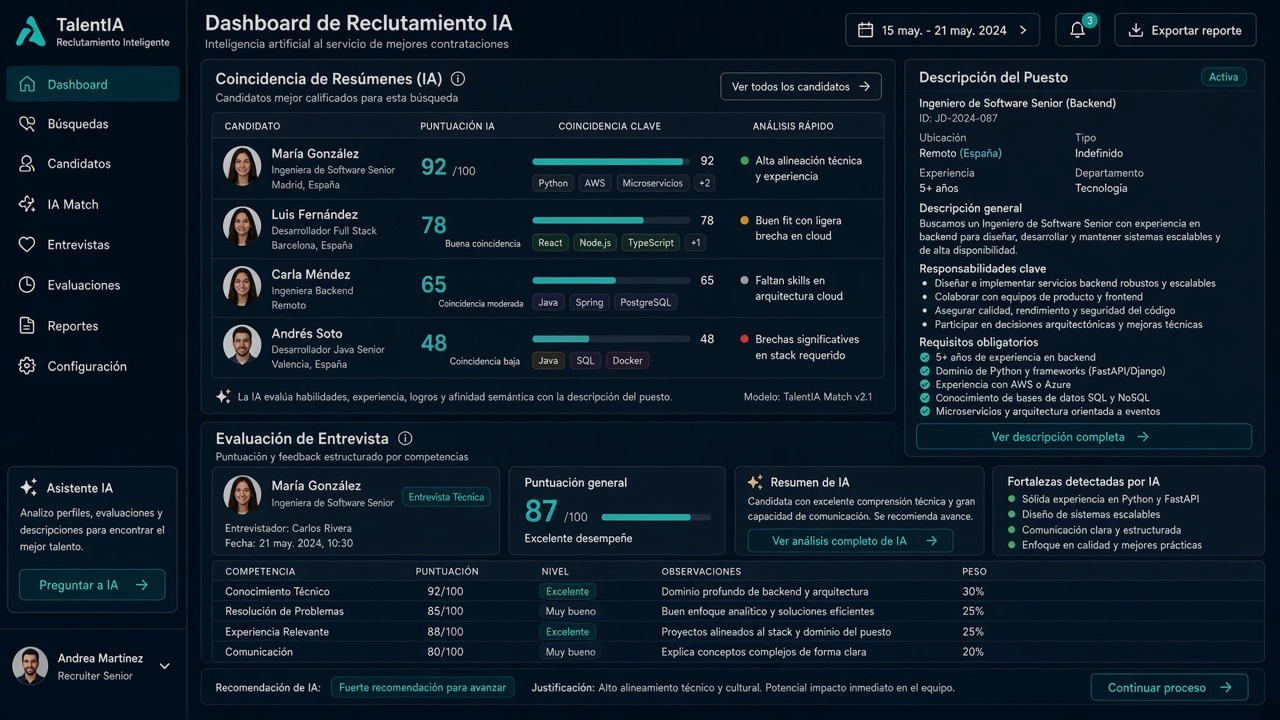 IA para recursos humanos y reclutamiento