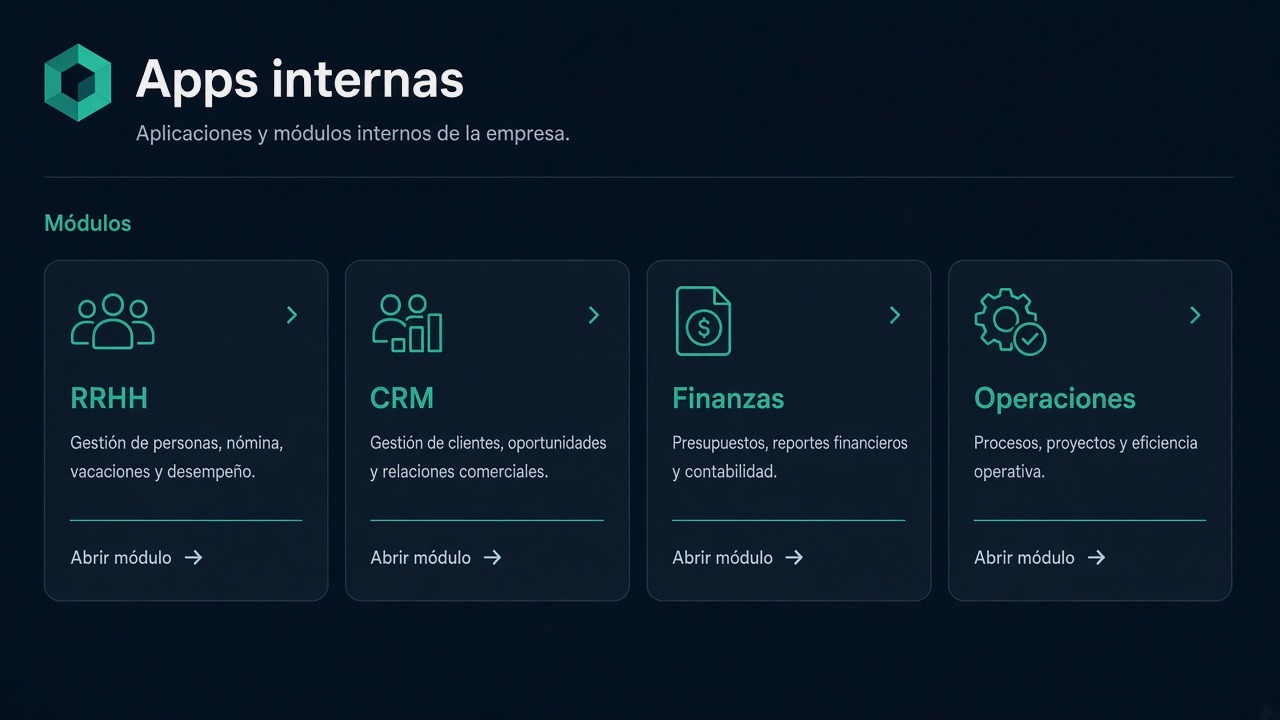 Aplicaciones internas a medida